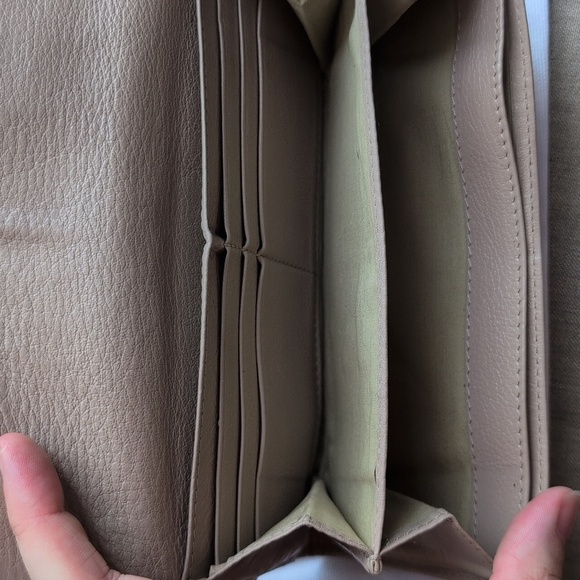 Chloe Pink Beige Bow Long Wallet - Picture 8 of 11